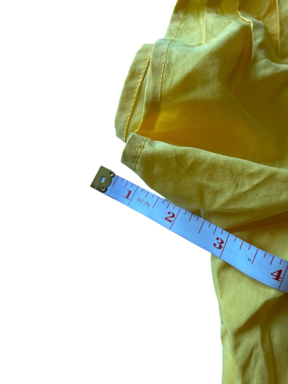 Ashley Stewart Peplum Top  Stretch Short Sleeve Zip Front Bright Yellow Size 20 - Picture 8 of 10